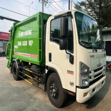 Xe Isuzu NPR75HE5 Cuốn Ép Rác 8 Khối