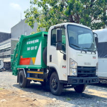 Xe Isuzu QKR230 Thùng Cuốn Ép Rác 4 Khối