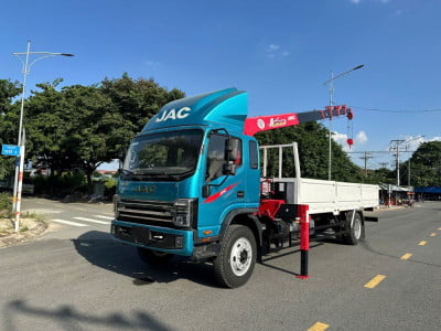 Xe Jac N900 Gắn Cẩu Unic UVR 376 (3 Tấn 6 Khúc)