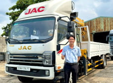 JAC N900 Gắn Cẩu XCMG 5 Tấn 5 Khúc | Ân Khoa Auto