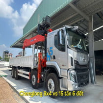 Chenglong 4 Chân Gắn Cẩu Kanglim KS5206 15 Tấn – 6 Đốt, Euro 5