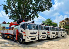XE DONGFENG 4 CHÂN GẮN CẨU 12 ĐẾN 15 TẤN – XCMG, KANGLIM, SOOSAN, DONGYANG