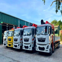 XE DONGFENG 4 CHÂN 8X4 GẮN CẨU 12 ĐẾN 15 TẤN – XCMG, KANGLIM, SOOSAN, DONGYANG