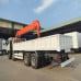 Xe HOWO 4 chân gắn cẩu Kanglim KS5206 – tải hàng khoảng 8,2 tấn, thùng dài 8,2 mét, giải pháp vận chuyển và nâng hạ chuyên dụng cho công trình và doanh nghiệp.