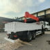 Xe HOWO 4 chân gắn cẩu Kanglim KS5206 – tải hàng khoảng 8,2 tấn, thùng dài 8,2 mét, giải pháp vận chuyển và nâng hạ chuyên dụng cho công trình và doanh nghiệp.
