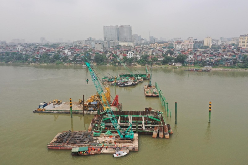 thi công cầu Trần Hưng Đạo Hà Nội dự án hạ tầng giao thông