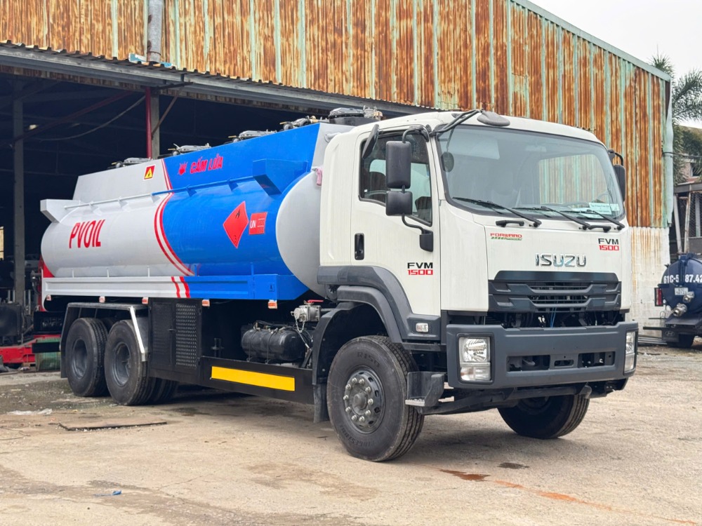 Xe bồn chở xăng dầu 20 khối Isuzu FVM 1500 