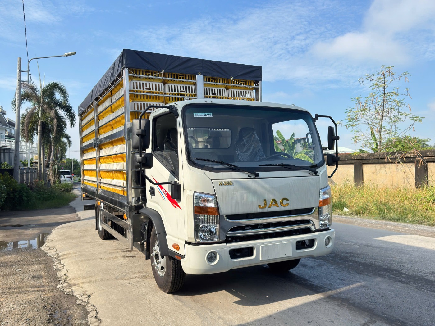 Xe JAC N350 Plus Euro 5 chở gia cầm 224 lồng