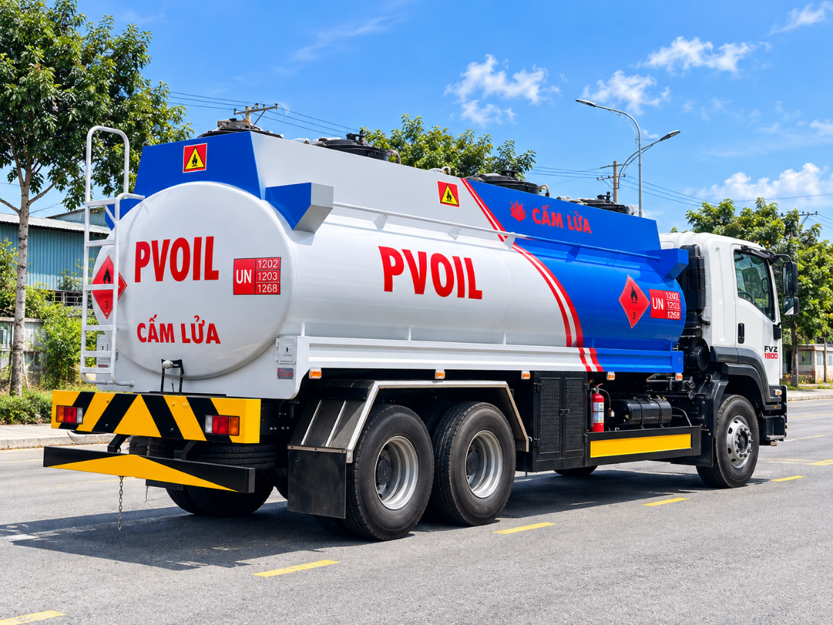 Bồn xăng dầu Isuzu FVZ 18 khối