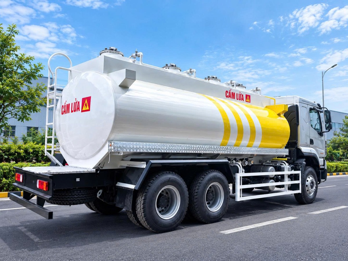 Bồn xitec chở xăng dầu 18 khối Chenglong H5