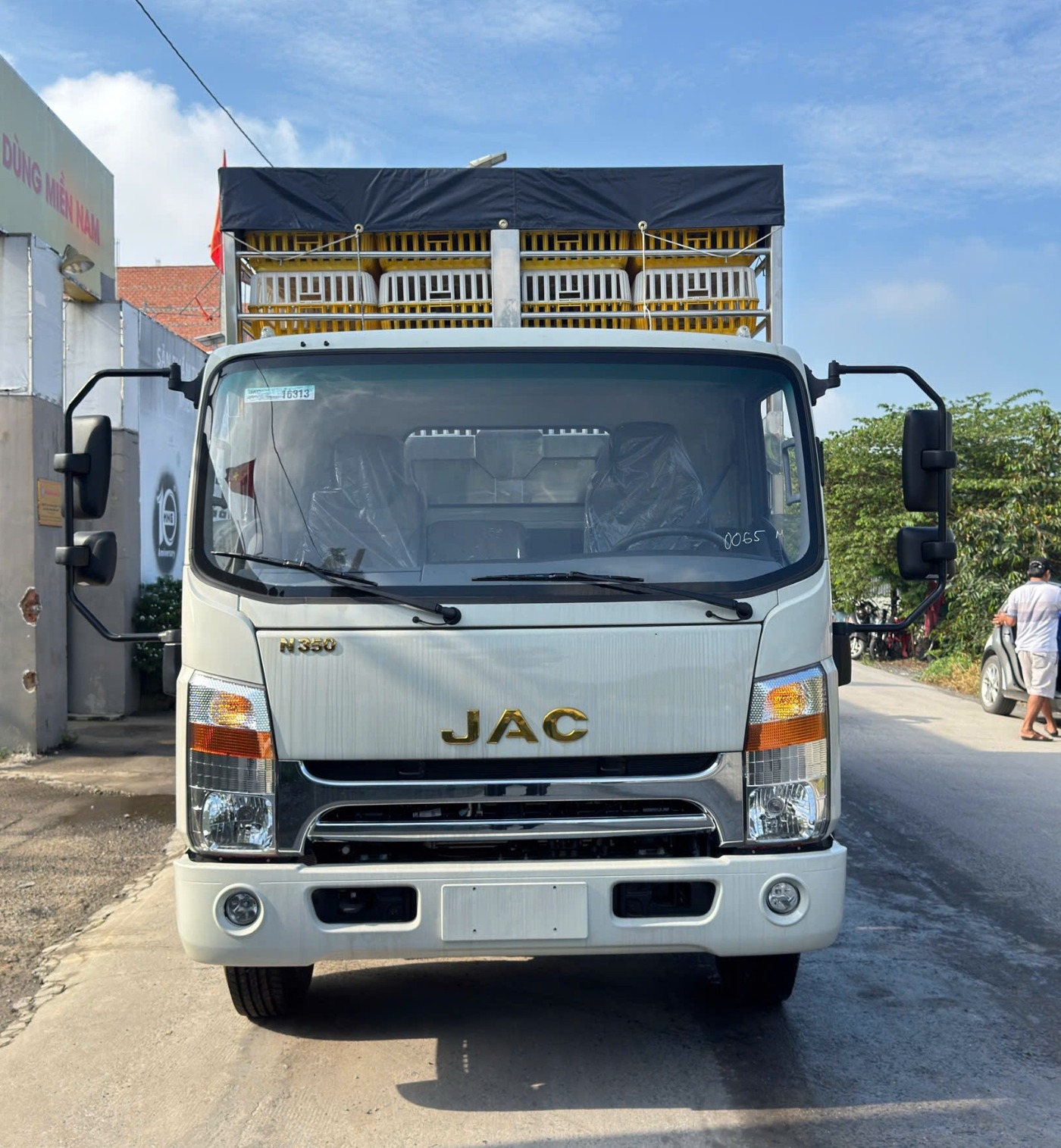 Xe JAC N350 Plus Euro 5 chở gia cầm 224 lồng